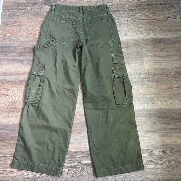 Wild Fable Olive Green Cargo Flare Pants - Picture 5 of 9